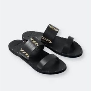 Beek Kiwi Leather Slide Sandal NIB